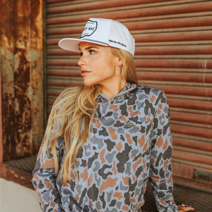 Cowboy Revolution “Cowboy Hat” Performance Patch Rope Hat - White