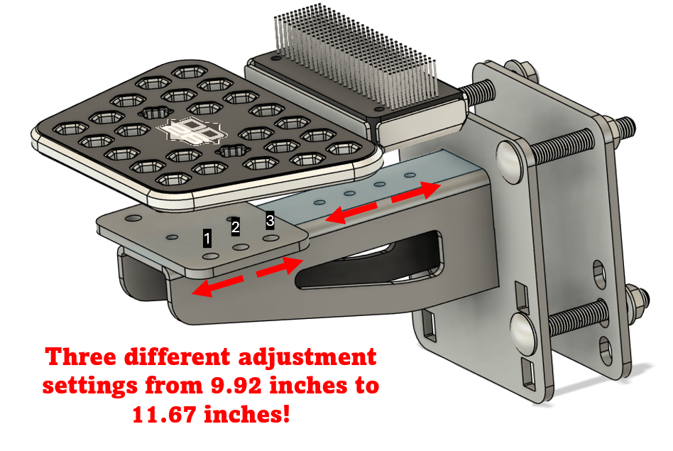 DD26 Fishing Access Step STANDARD with Kick Brush