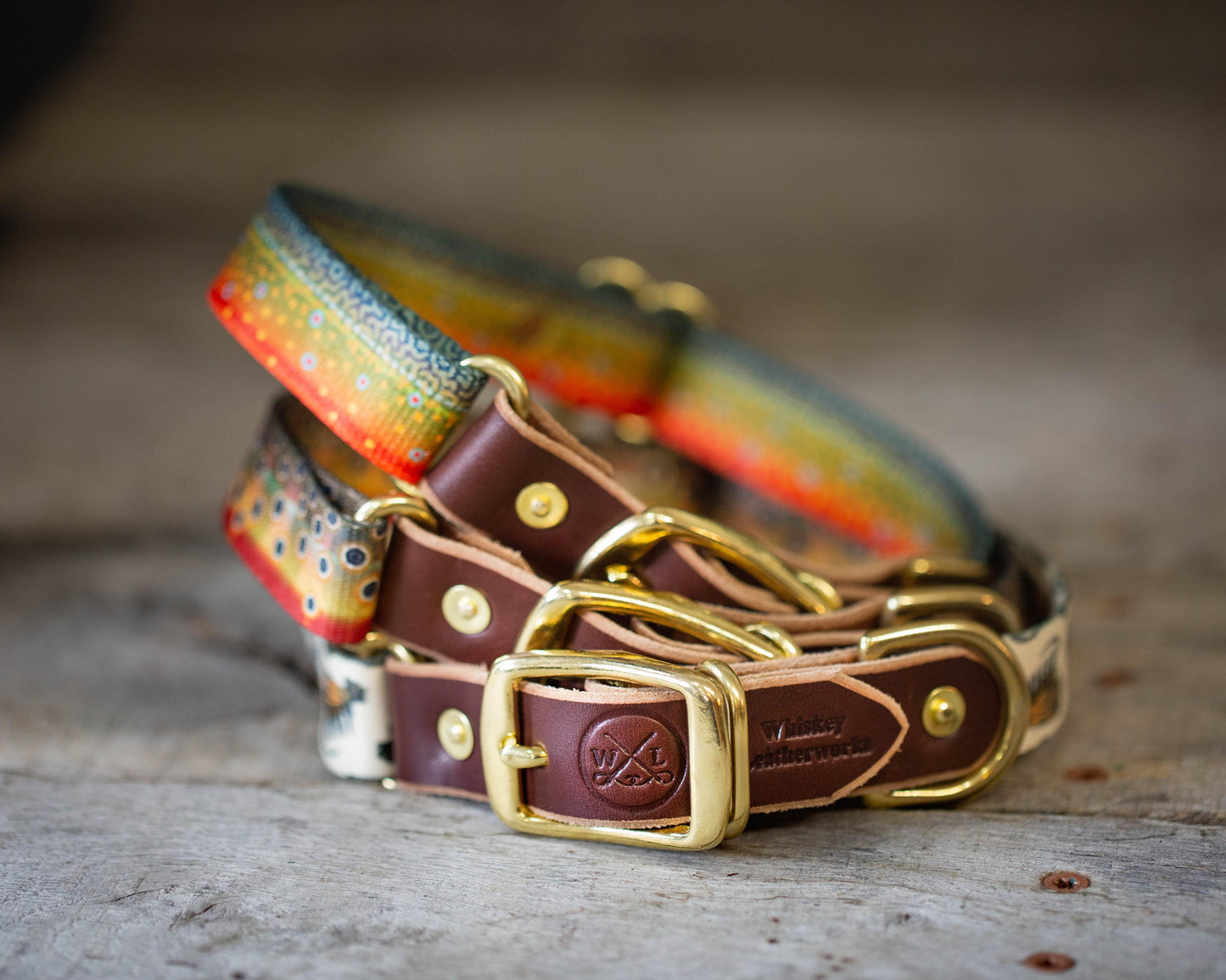 Whiskey Leatherworks Freshwater Dog Collars