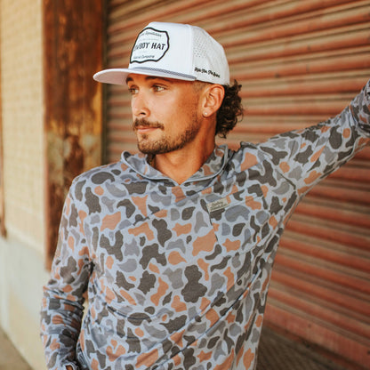 Cowboy Revolution “Cowboy Hat” Performance Patch Rope Hat - White