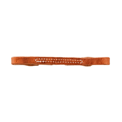 AJ Tack Harness Leather 2 Button Curb Strap