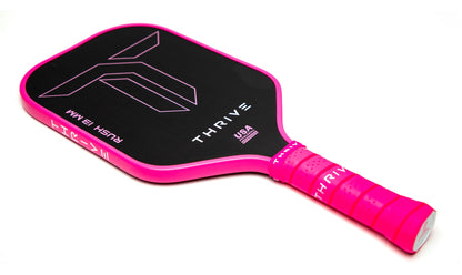 Thrive RUSH 13 (PINK)  Includes custom weight card, paddle cover, paddle eraser, and lead weights.