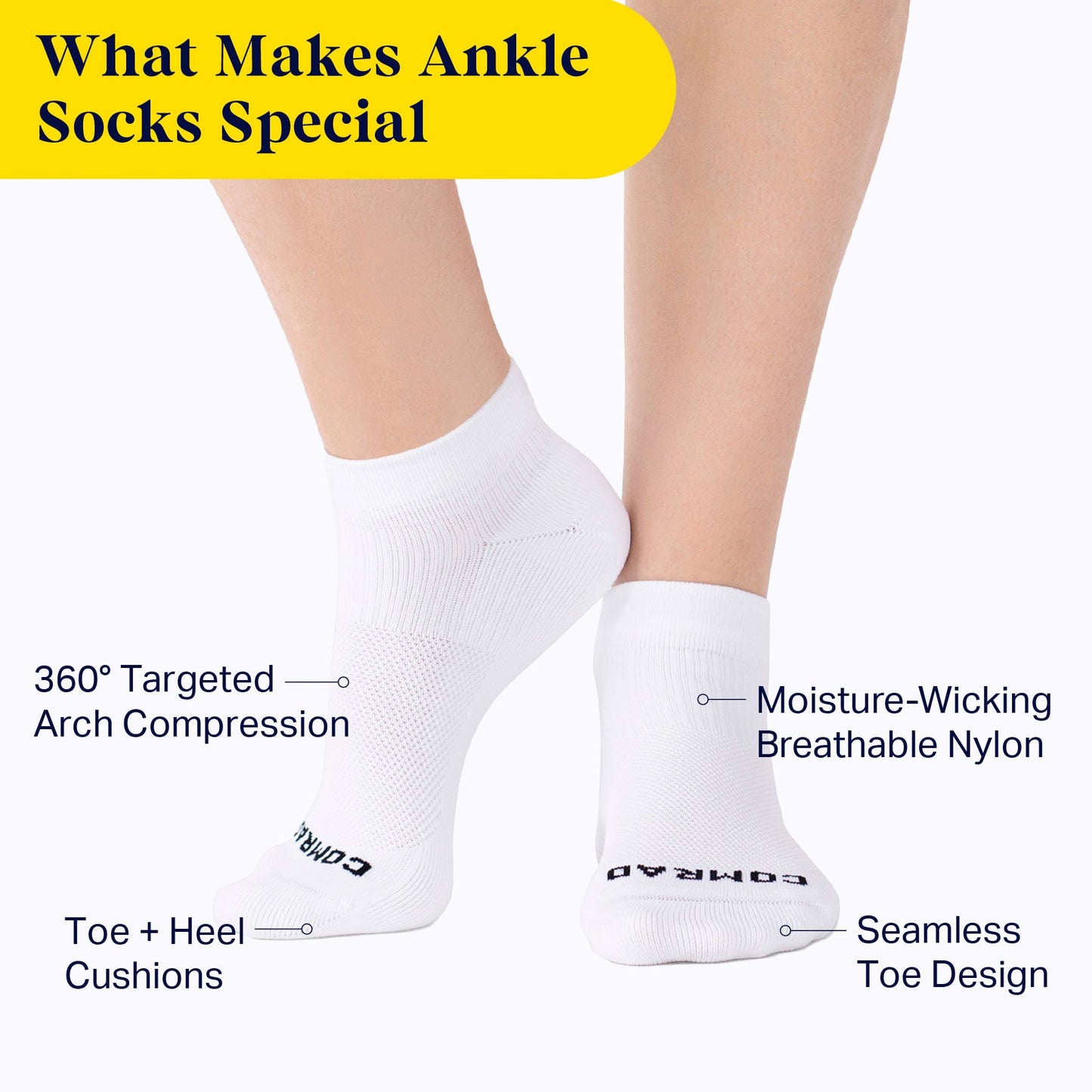 Comrad Ankle Compression Socks