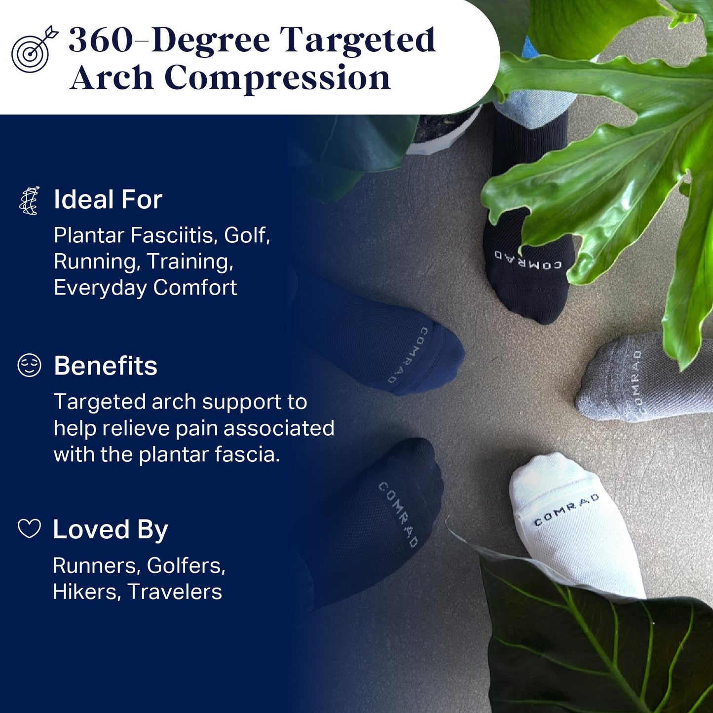 Comrad Ankle Compression Socks