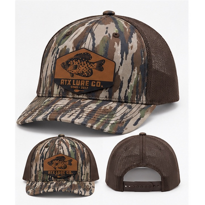 ATX Leather Crappie Patch Hat