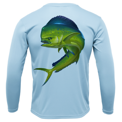Saltwater Born Key West, FL Action Mahi Long Sleeve UPF 50+ Dry-Fit Shirt