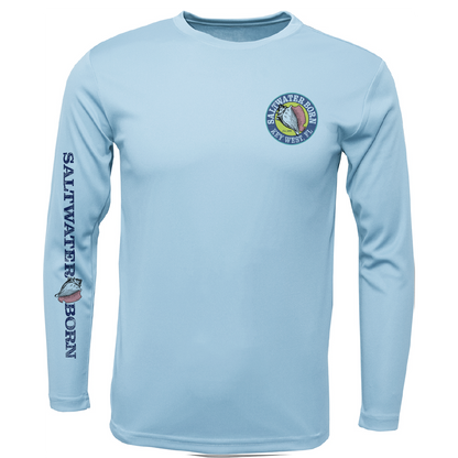 Saltwater Born Key West, FL Action Mahi Long Sleeve UPF 50+ Dry-Fit Shirt