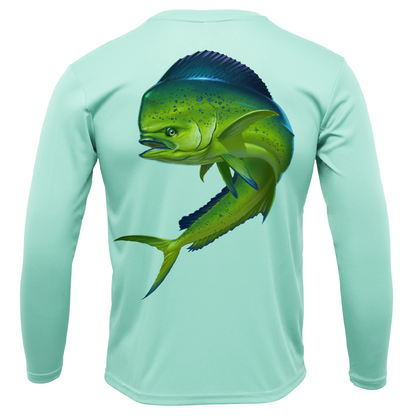 Saltwater Born Key West, FL Action Mahi Long Sleeve UPF 50+ Dry-Fit Shirt