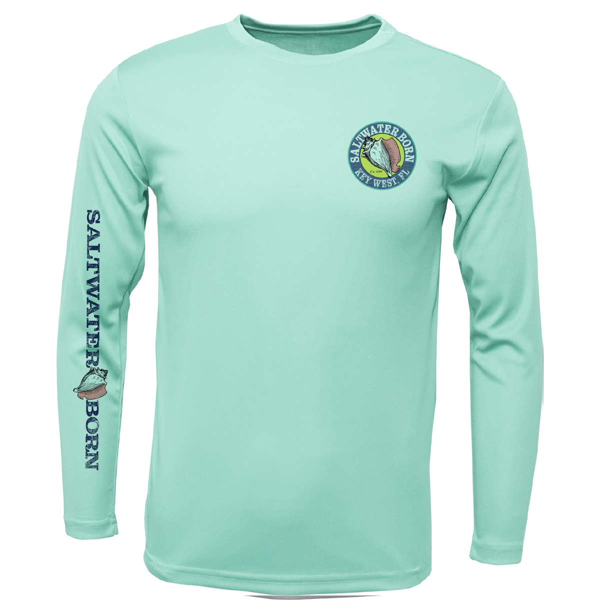 Saltwater Born Key West, FL Action Mahi Long Sleeve UPF 50+ Dry-Fit Shirt