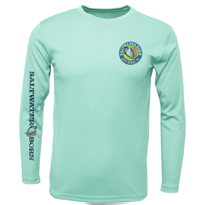 Saltwater Born Key West, FL Action Mahi Long Sleeve UPF 50+ Dry-Fit Shirt