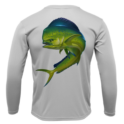 Saltwater Born Key West, FL Action Mahi Long Sleeve UPF 50+ Dry-Fit Shirt