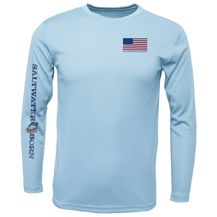 Saltwater Born Action Tarpon Long Sleeve UPF 50+ Dry-Fit Shirt