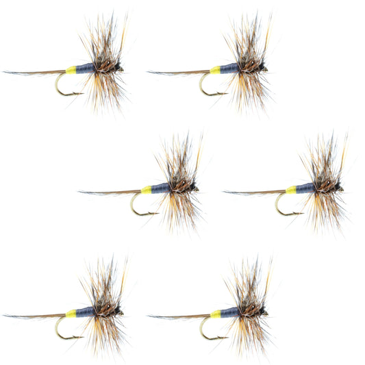 The Fly Fishing Place Adams Female Classic Dry Fly - 6 Flies - Hook Size 16