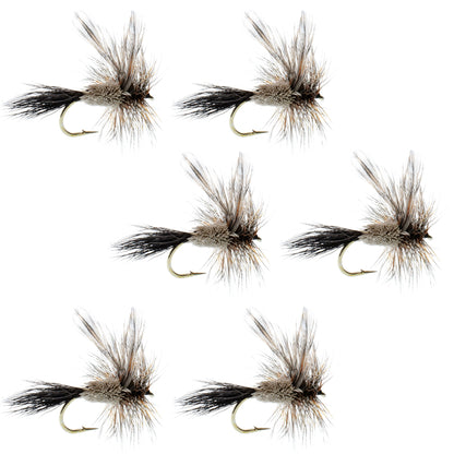 The Fly Fishing Place Adams Irresistible Classic Dry Fly - 6 Flies Hook Size 10