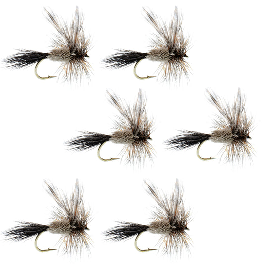 The Fly Fishing Place Adams Irresistible Classic Dry Fly - 6 Flies Hook Size 12