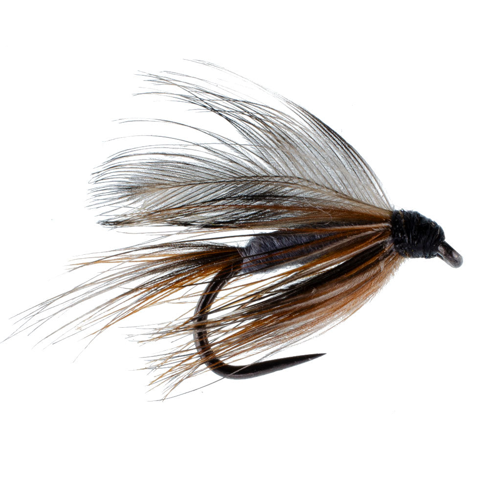 The Fly Fishing Place Barbless Adams Classic Wet Fly Fly Fishing Flies - 1 Dozen Flies Hook Size 14