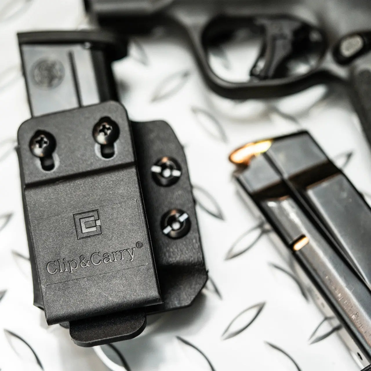 Clip & Carry Adjustable Kydex IWB/OWB Mag Holder