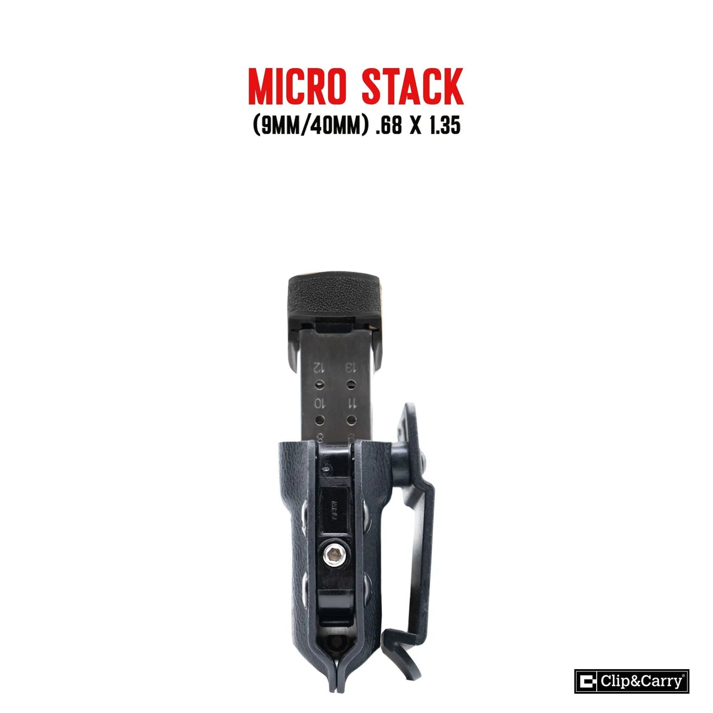 Clip & Carry Adjustable Kydex IWB/OWB Mag Holder