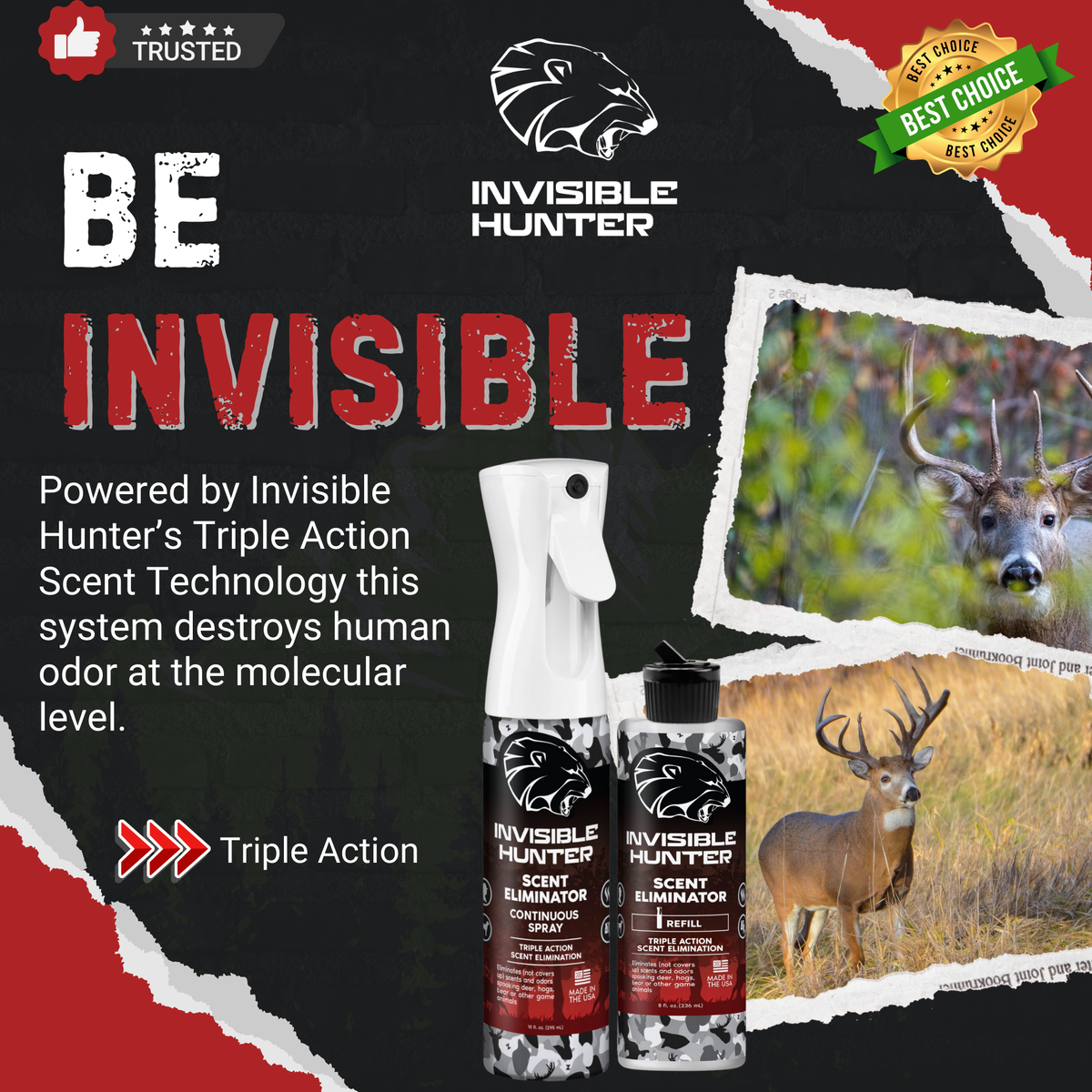 Zone Protects Invisible Hunter Total Scent Eliminator Strategy Kit