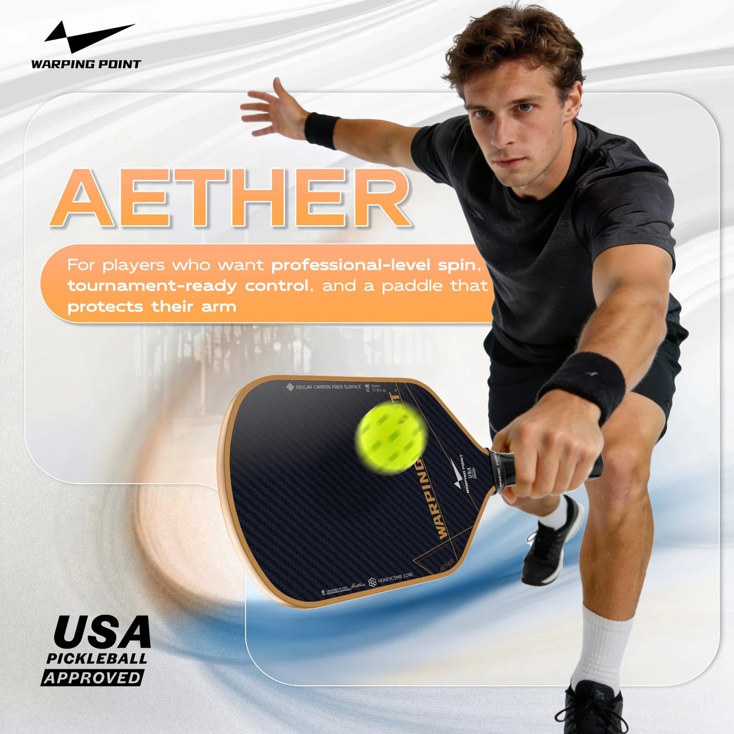 Warping Point Aether Pickleball Paddle - Hybrid