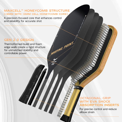Warping Point Aether Pickleball Paddle - Hybrid
