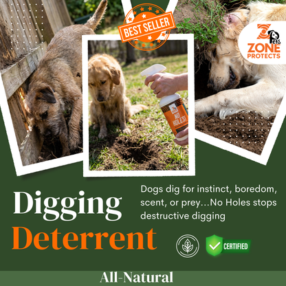 Zone Protects No Holes! Digging Prevention Spray, 32oz