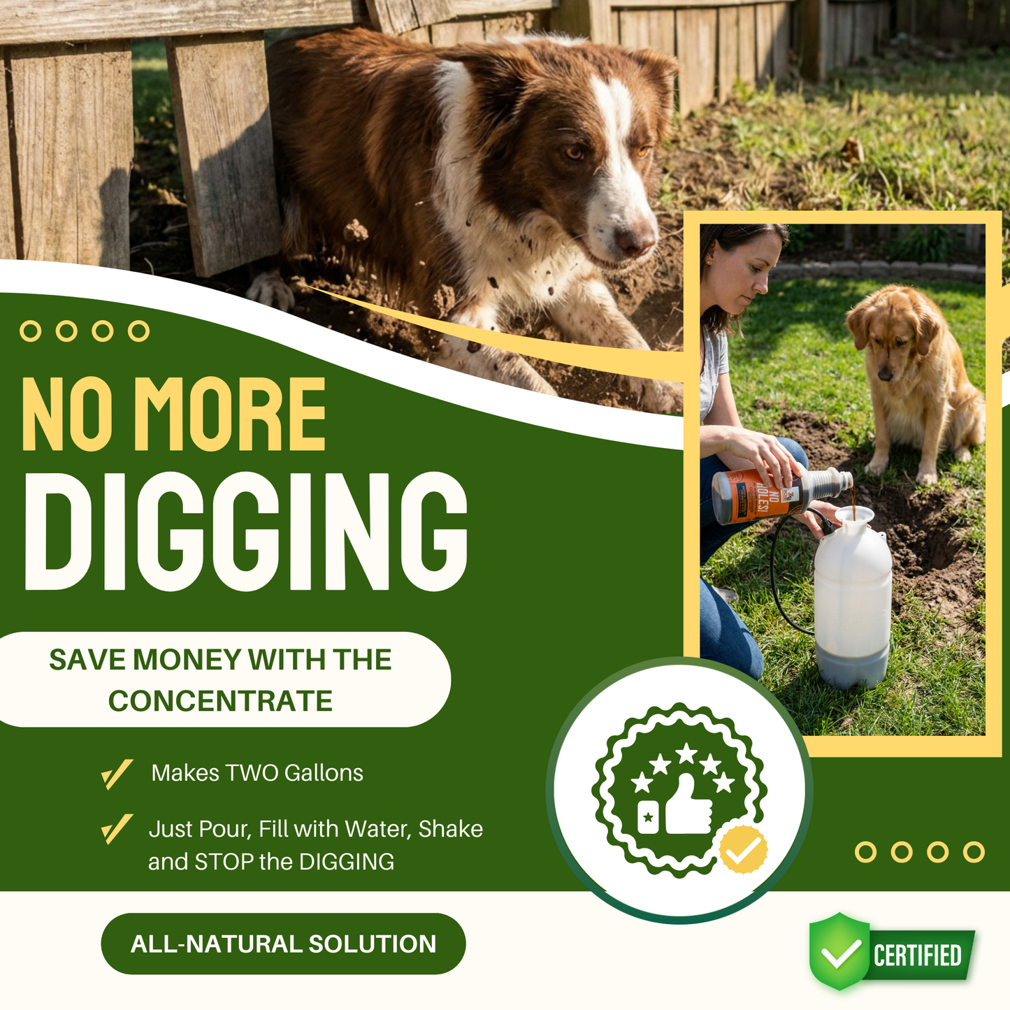 Zone Protects No Holes! Digging Prevention Concentrate