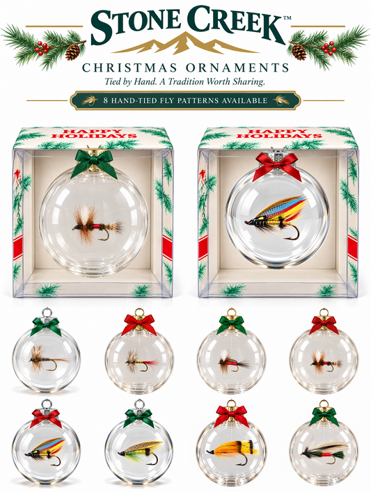 Stone Creek Tied Fly Holiday Ornaments