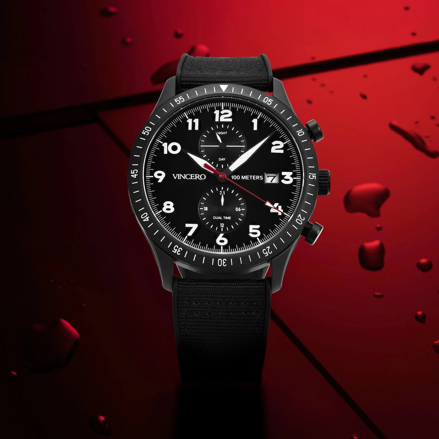 Vincero The Altitude - Matte Black/Red