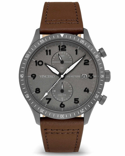 Vincero The Altitude - Gunmetal/Walnut
