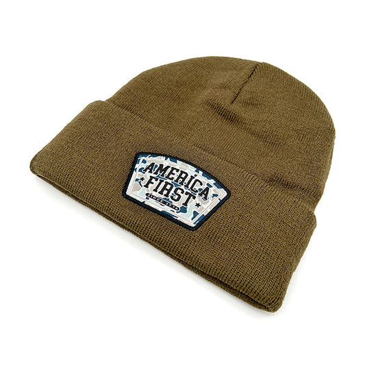 Shield Republic America First Since 1776 Beanie