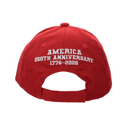 Steadfast American America 250th Anniversary Cap – American Flag Bill | Patriotic Cotton Twill Hat