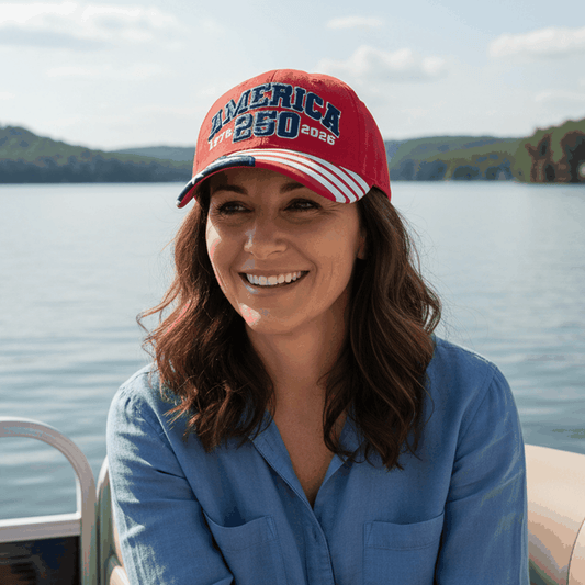 Steadfast American America 250th Anniversary Cap – American Flag Bill | Patriotic Cotton Twill Hat