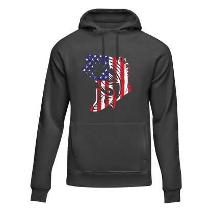 Outdoorzees American Flag Fish Unisex Hoodie