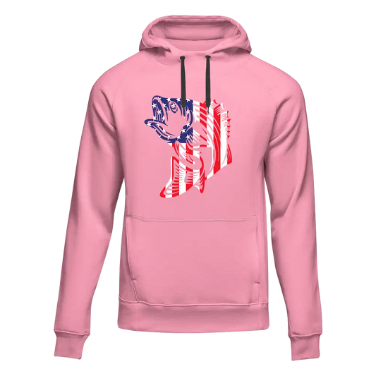 Outdoorzees American Flag Fish Unisex Hoodie
