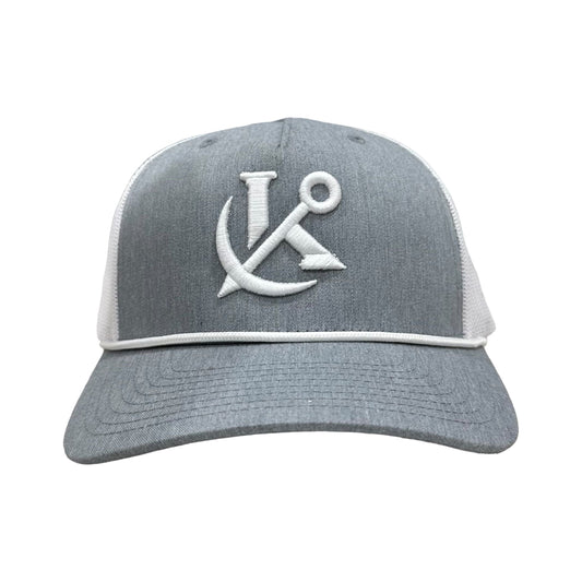 Keepers Only Co. Anchored Trucker Snapback - Grey/White