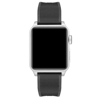 Vincero Apple Watch Silicone Band - Silver Hardware 45mm