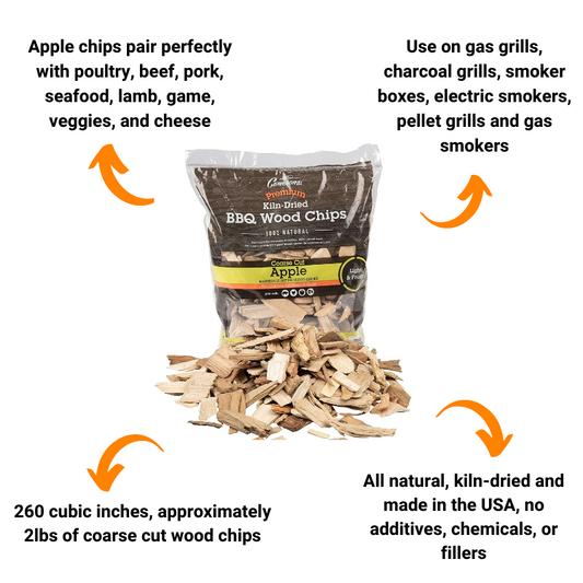 Grill Masters Club Wood Chip 4-Pack: Apple, Hickory, Cherry & Pecan