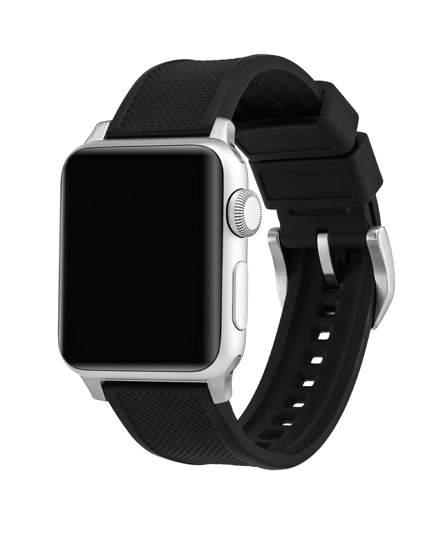 Vincero Apple Watch Silicone Band - Silver Hardware 45mm