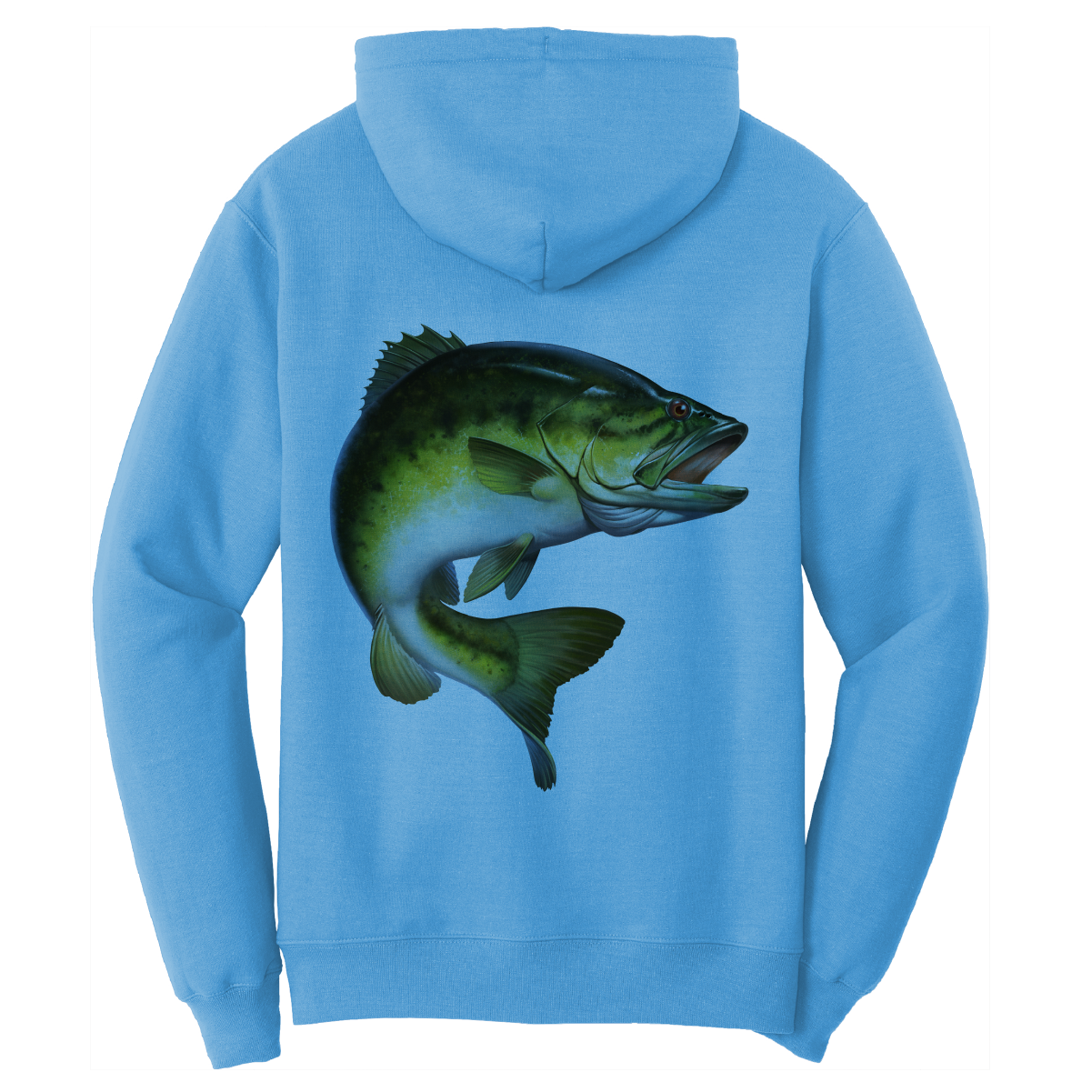 Saltwater Born Texas Freshwater Born Men's Largemouth Bass Cotton Hoodie