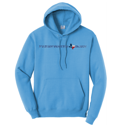 Saltwater Born Texas Freshwater Born Men's Largemouth Bass Cotton Hoodie