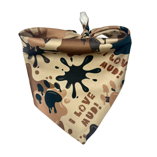 2 Hounds Design Archie Loves Mud Dog Bandana
