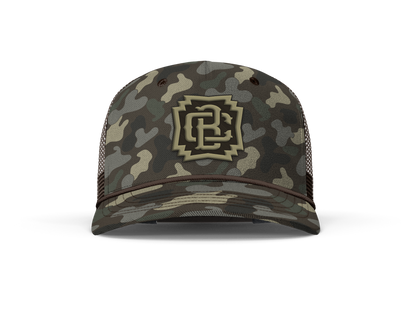 Captain Boots 5-Panel Cap - Canyon Camo