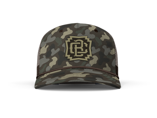 Captain Boots 5-Panel Cap - Canyon Camo