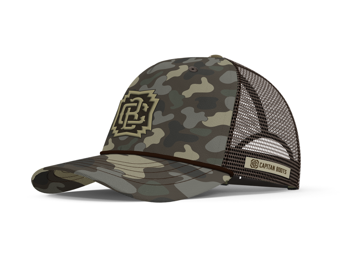 Captain Boots 5-Panel Cap - Canyon Camo