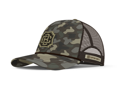 Captain Boots 5-Panel Cap - Canyon Camo