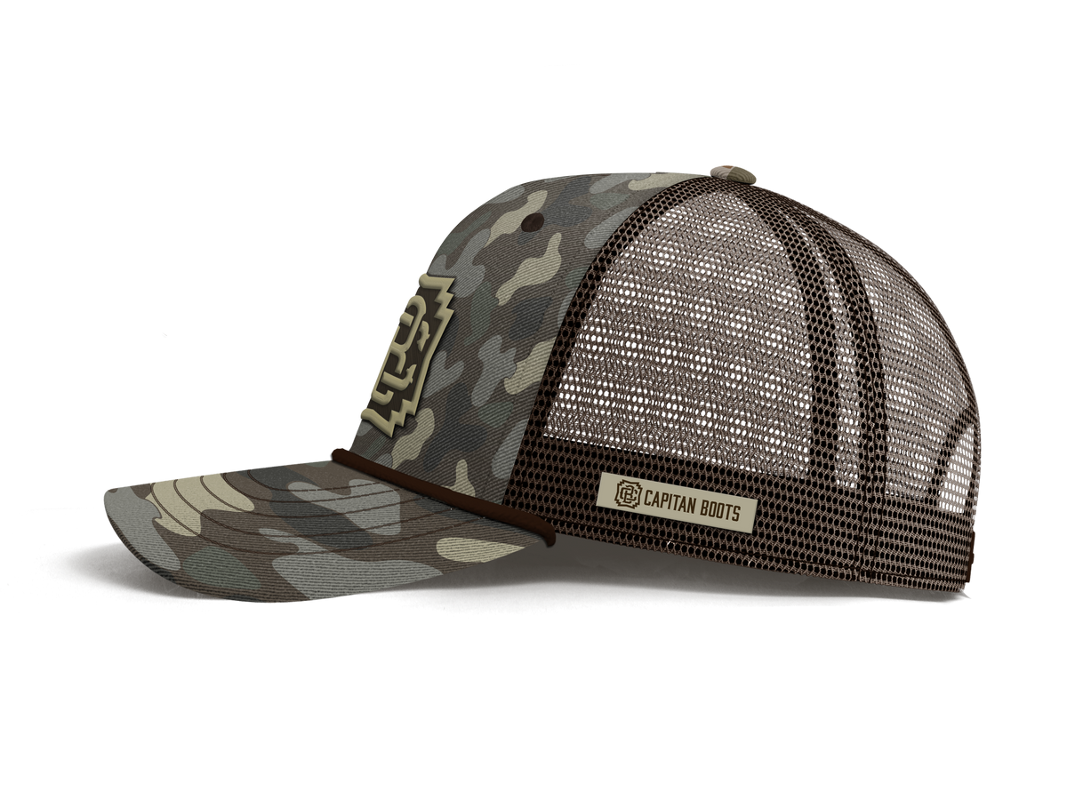 Captain Boots 5-Panel Cap - Canyon Camo