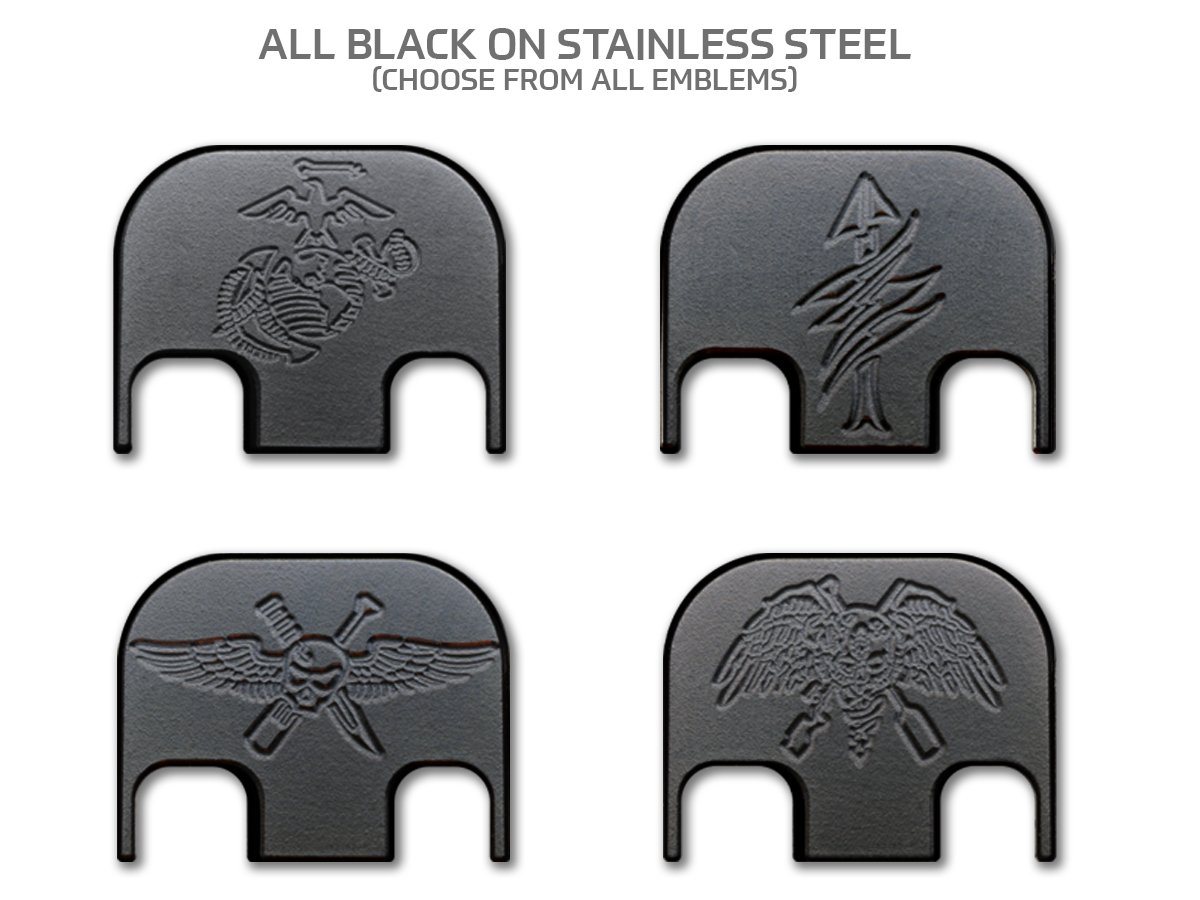Milspin USMC Glock Slide Back Plates (Most Popular)