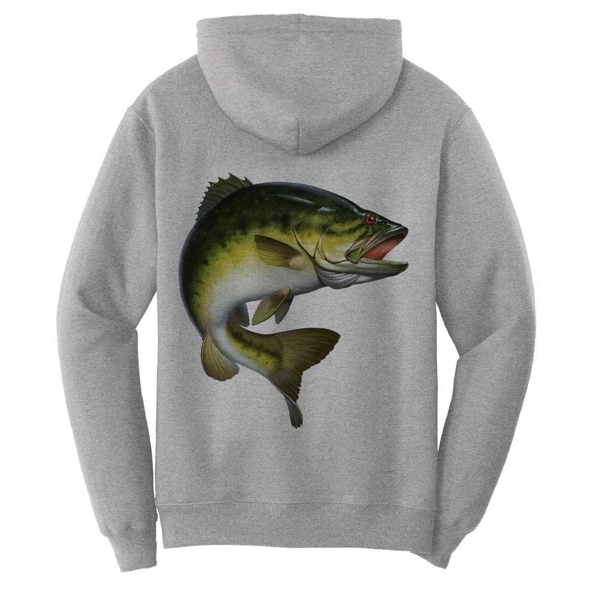 Saltwater Born Texas Freshwater Born Men's Largemouth Bass Cotton Hoodie