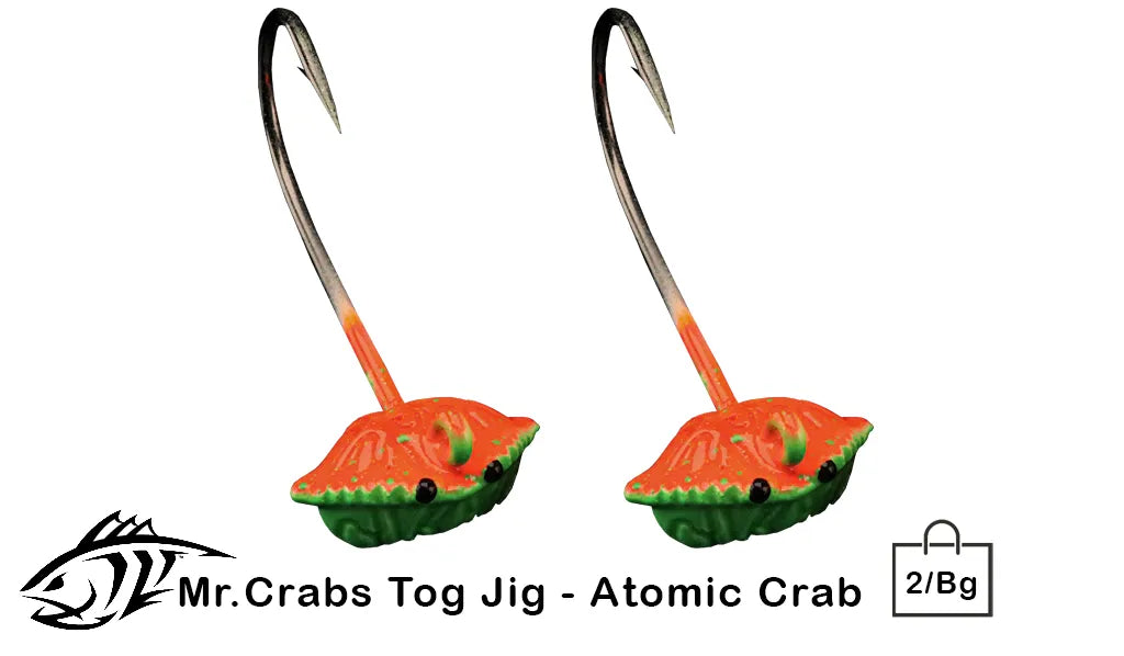 Lunker City 3/4oz Mr. Crabs Tog Jigs 2/Bag